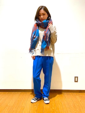 「CONVERSE（コンバース）のCONVERSE コンバース オール スター オックス / ALL STAR OX(BLACK) 32160321（スニーカー）」を使った、Mizukiさん（レディース・163cm・30代）の秋コーディネート