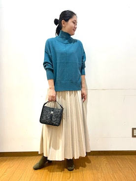 「アイテム（スカート）」を使った、Mizukiさん（レディース・163cm・30代）の秋コーディネート