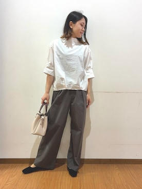 「アイテム（ハンドバッグ）」を使った、Mizukiさん（レディース・163cm・30代）の春コーディネート
