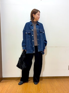 「アイテム（その他アウター）」を使った、Mizukiさん（レディース・163cm・30代）の秋コーディネート
