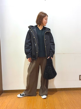 「冬の注目アウター」｜Mizukiさん（レディース・163cm）の秋コーディネート
