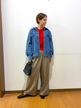 「ITEMS URBANRESEARCH（アイテムズ アーバンリサーチ）のアイテム」を使った、Mizukiさん（レディース・163cm）の秋コーディネート
