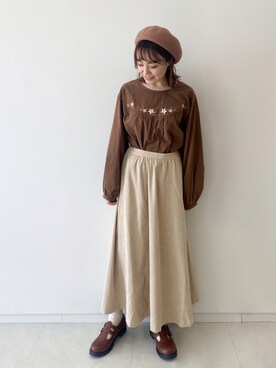 あべさん（レディース・156cm）の秋コーディネート