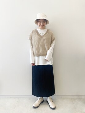 あべさん（レディース・156cm）の冬コーディネート