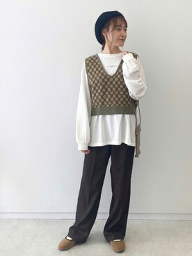 あべさん(レディース・156cm)の秋コーディネート