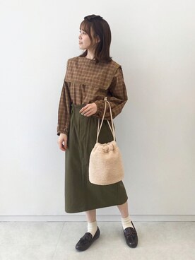 あべさん（レディース・156cm）の秋コーディネート