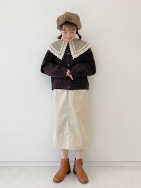 あべさん（レディース・156cm）の秋コーディネート