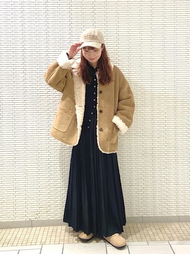 「URBAN RESEARCH DOORS(アーバンリサーチドアーズ)のアイテム(スカート)」を使った、mikaさん(レディース・154cm)の秋コーディネート