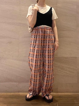 mikaさん（レディース・154cm）の夏コーディネート