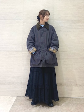 「イチ推しジャケットスタイル」｜「アイテム（その他アウター）」を使った、mikaさん（レディース・154cm）の秋コーディネート