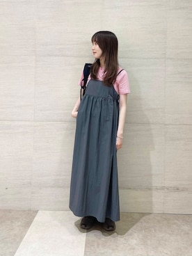 「PETIT BATEAU（プチバトー）のアイテム」を使った、mikaさん（レディース・154cm）の夏コーディネート