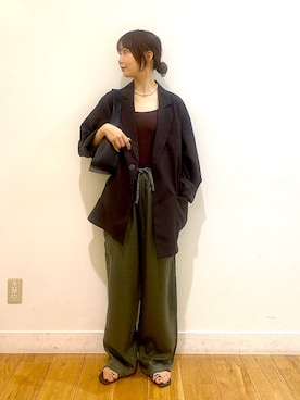 「アイテム（その他アウター）」を使った、mikaさん（レディース・154cm）の夏コーディネート