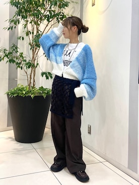 「アイテム（その他小物）」を使った、mikaさん（レディース・154cm）の秋コーディネート