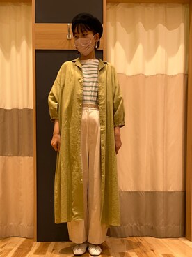 「SM2（エスエムツー）のアイテム（帽子）」を使った、rei..naさん（レディース・164cm）の春コーディネート