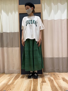 「SM2（エスエムツー）のアイテム（帽子）」を使った、rei..naさん（レディース・164cm）の春コーディネート