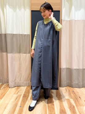 「sm2rhythm（サマンサモスモスリズム）のアイテム（パンツ）」を使った、rei..naさん（レディース・164cm）の秋コーディネート