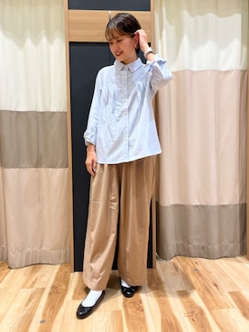 「sm2rhythm（サマンサモスモスリズム）のアイテム（パンツ）」を使った、rei..naさん（レディース・164cm）の秋コーディネート