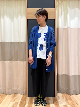 「sm2rhythm（サマンサモスモスリズム）のアイテム（パンツ）」を使った、rei..naさん（レディース・164cm）の夏コーディネート