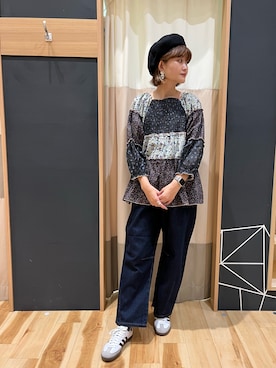 「SM2（エスエムツー）のアイテム（ハンチング/ベレー帽）」を使った、rei..naさん（レディース・164cm）の夏コーディネート