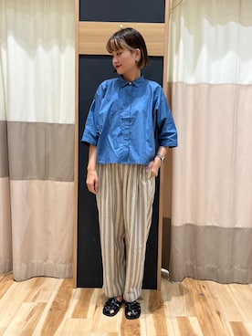 「sm2rhythm（サマンサモスモスリズム）のアイテム（トップス）」を使った、rei..naさん（レディース・164cm）の夏コーディネート