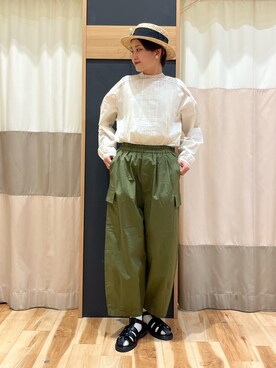 「SM2（エスエムツー）のアイテム（帽子）」を使った、rei..naさん（レディース・164cm）の春コーディネート