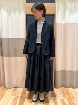 「sm2rhythm（サマンサモスモスリズム）のアイテム（ジャケット/アウター）」を使った、rei..naさん（レディース・164cm）の秋コーディネート