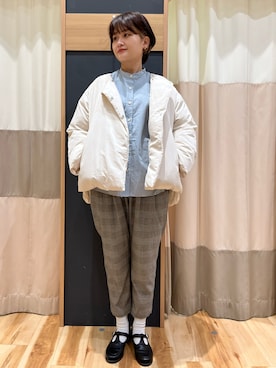 「sm2rhythm（サマンサモスモスリズム）のアイテム（ジャケット/アウター）」を使った、rei..naさん（レディース・164cm）の秋コーディネート