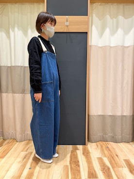 「SM2（エスエムツー）のアイテム（オールインワン・サロペット）」を使った、rei..naさん（レディース・164cm）の冬コーディネート