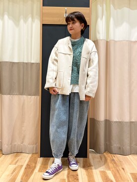 「SM2（エスエムツー）のアイテム（ジャケット/アウター）」を使った、rei..naさん（レディース・164cm）の秋コーディネート