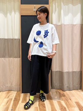 「sm2rhythm（サマンサモスモスリズム）のアイテム（パンツ）」を使った、rei..naさん（レディース・164cm）の夏コーディネート