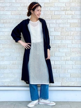 「COOLなこのコが仲間入り」｜「アイテム（シャツワンピース）」を使った、えりー👻さん（レディース・173cm）の夏コーディネート