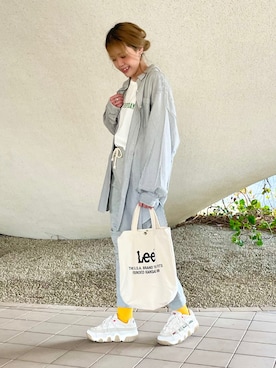 「アイテム（スウェットパンツ）」を使った、えりー👻さん（レディース・173cm）の春コーディネート