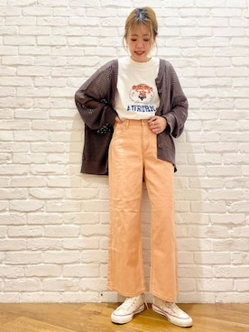 「タックイン」｜えりー👻さん（レディース・173cm）の春コーディネート