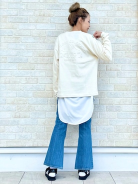 「CAMP7（キャンプセブン）のアイテム」を使った、えりー👻さん（レディース・173cm）の秋コーディネート