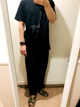 「ADAM ET ROPE'（アダムエロペ）のアイテム（アクセサリー）」を使った、NOBさん（メンズ・169cm）の夏コーディネート