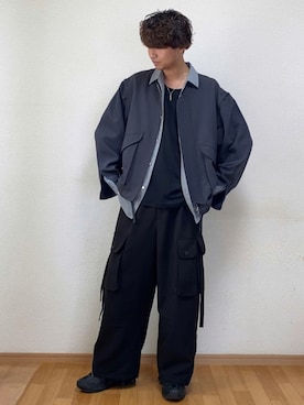 「KUUUPY」｜「アイテム（ブルゾン）」を使った、sietakeさん（メンズ・181cm）の冬コーディネート