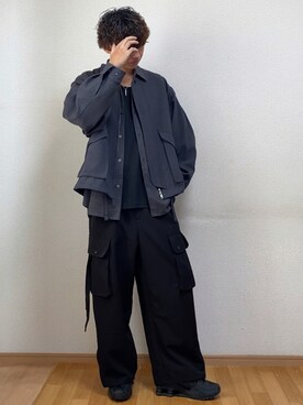 「KUUUPY」｜「アイテム（ブルゾン）」を使った、sietakeさん（メンズ・181cm）の冬コーディネート