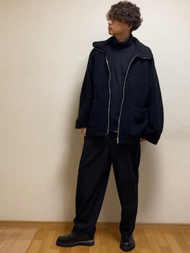 「KUUUPY」｜「アイテム（ブルゾン）」を使った、sietakeさん（メンズ・181cm）の冬コーディネート