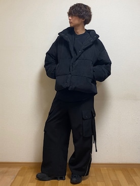 「JUNRED（ジュンレッド）のアイテム（ダウンジャケット/コート）」を使った、sietakeさん（メンズ・181cm）の冬コーディネート