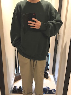 「Ralph Lauren」｜「アイテム（スウェット）」を使った、daiiiikiiiiさん（メンズ・168cm）の秋コーディネート
