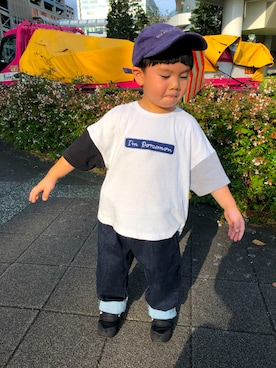 「コーデュロイキャップ」｜mayume0114さん（キッズ・100cm）の秋コーディネート