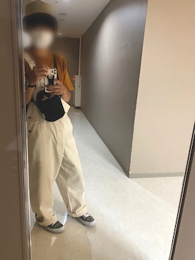 「大学生コーデ」｜「アイテム（サロペット/オーバーオール）」を使った、kuro112580さん（メンズ・166cm）の夏コーディネート