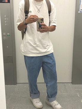 「大学生コーデ」｜「アイテム（腕時計）」を使った、kuro112580さん（メンズ・166cm）の夏コーディネート