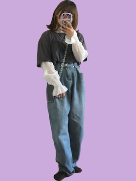 「Loueme（ルエム）のアイテム」を使った、⸜🌻⸝‍*ゆ.⸜🌷︎⸝‍さん（骨格ウェーブ・レディース・150cm）の夏コーディネート