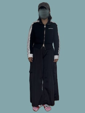 「アイテム（ジャージ）」を使った、⸜🌻⸝‍*ゆ.⸜🌷︎⸝‍さん（レディース・150cm）の夏コーディネート