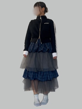 「アイテム（スカート）」を使った、⸜🌻⸝‍*ゆ.⸜🌷︎⸝‍さん（レディース・150cm）の夏コーディネート