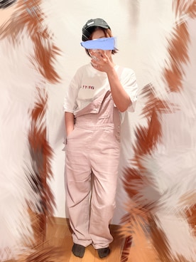 「大学生」｜「アイテム（オールインワン・サロペット）」を使った、⸜🌻⸝‍*ゆ.⸜🌷︎⸝‍さん（レディース・150cm）の夏コーディネート