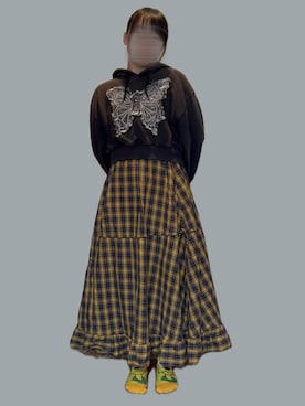 「SPINNS（スピンズ）のアイテム」を使った、⸜🌻⸝‍*ゆ.⸜🌷︎⸝‍さん（レディース・150cm）の秋コーディネート