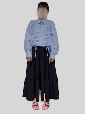 「apres jour（アプレジュール）のアイテム（シャツ/ブラウス）」を使った、⸜🌻⸝‍*ゆ.⸜🌷︎⸝‍さん（レディース・150cm）の夏コーディネート