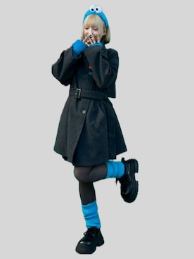 「アイテム（アームカバー）」を使った、⸜🌻⸝‍*ゆ.⸜🌷︎⸝‍さん（レディース・150cm）の秋コーディネート